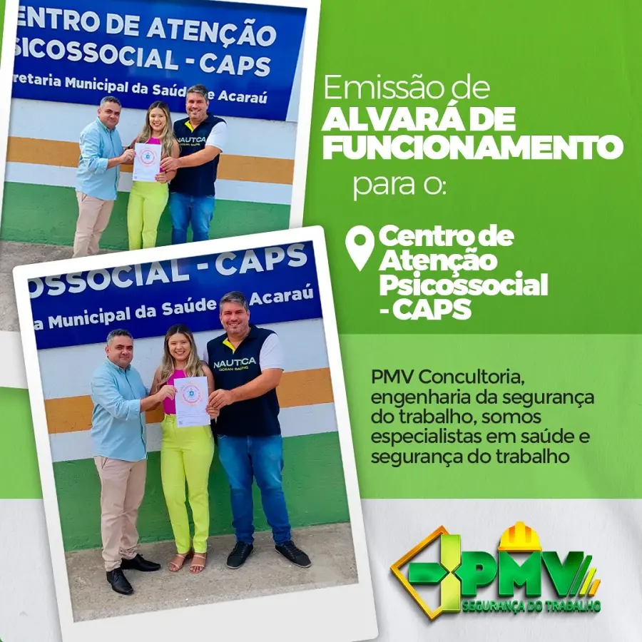 Alvará de Funcionamento — Estabelecimento CAPS